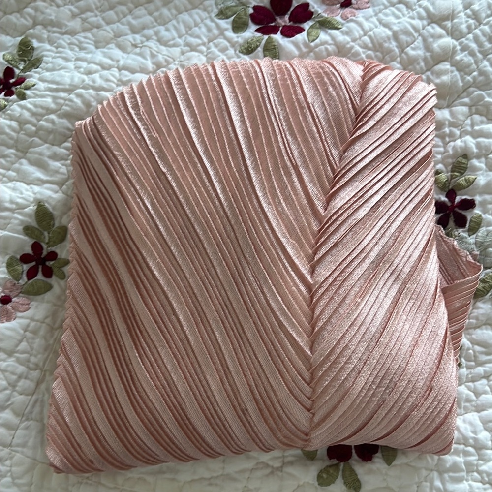 TEXTURED PINK FORMAL HIJAB SCARF SHAWL